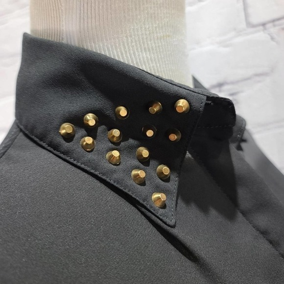 Glamdollz black long sleeve button down - Picture 8 of 14